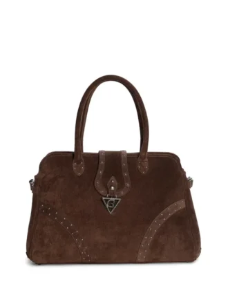 Leren tas met gesp