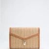 Lisa Raffia Envelope Crossbody