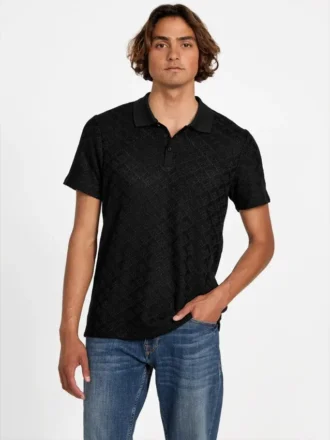 Logan gebreide polo