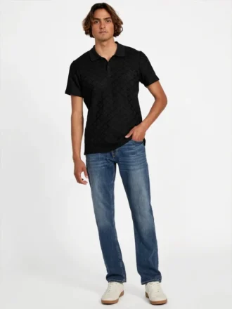 Logan gebreide polo
