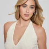 Lucia golvende trui haltertop