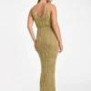 Lucky Lurex Net Maxi-jurk