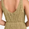 Lucky Lurex Net Maxi-jurk