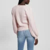 Madeline-trui met V-hals en textuur
