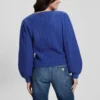 Madeline-trui met V-hals en textuur