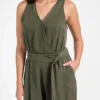 Madelyn mouwloze jumpsuit van twill