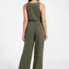Madelyn mouwloze jumpsuit van twill