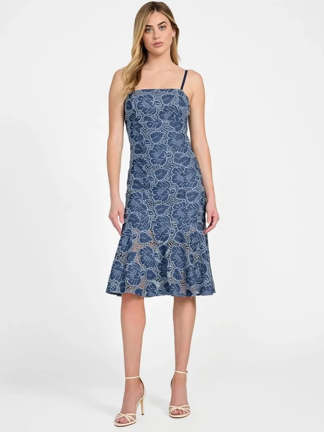 Maisy Lace Indigo-jurk Maisy Lace Indigo-jurk