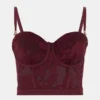 Mara gewatteerde kanten bustier
