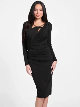 Marciano gedrapeerde midi-jurk