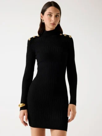Marciano geribbelde mini-jurk