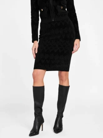 Marciano midi-rok met monogram