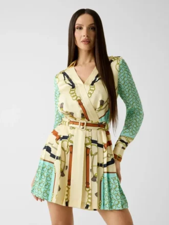Marciano mini-jurk met kettingprint