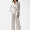 Marciano satijnen wikkelblouse met monogram Marciano satijnen wikkelblouse met monogram
