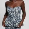 Margaux bloemenprint denim korset