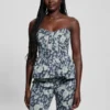 Margaux bloemenprint denim korset