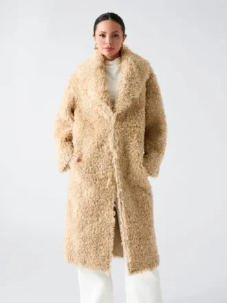 Margot lange jas van imitatiebont Margot lange jas van imitatiebont