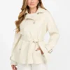 Marika korte trenchcoat van imitatieleer Marika korte trenchcoat van imitatieleer