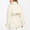 Marika korte trenchcoat van imitatieleer Marika korte trenchcoat van imitatieleer