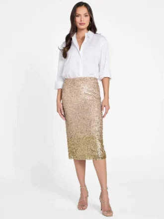 Marilyn midi-rok met pailletten