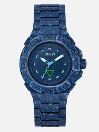Marineblauw analoog horloge