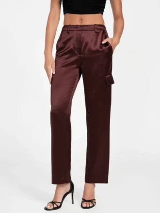 Megan Cargo-broek van satijn