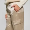 Megan Cargo-broek van satijn Megan Cargo-broek van satijn