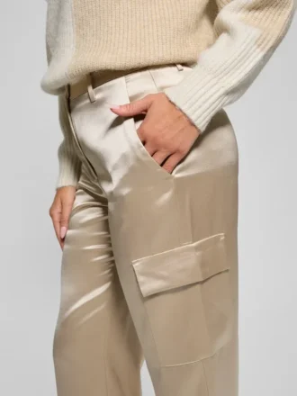 Megan Cargo-broek van satijn