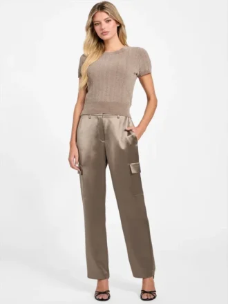 Megan Cargo-broek van satijn