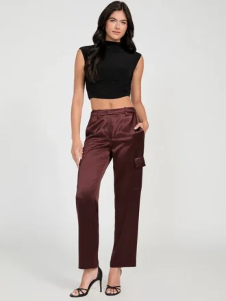 Megan Cargo-broek van satijn