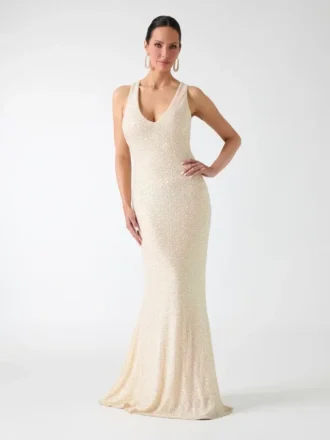 Meldon Maxi-jurk met pailletten