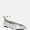 Metallic ballerina’s met enkelbandje