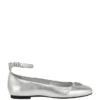 Metallic ballerina’s met enkelbandje