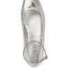 Metallic ballerina’s met enkelbandje