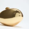 Metallic ovale clutch