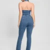 Mia Halter Denim Jumpsuit