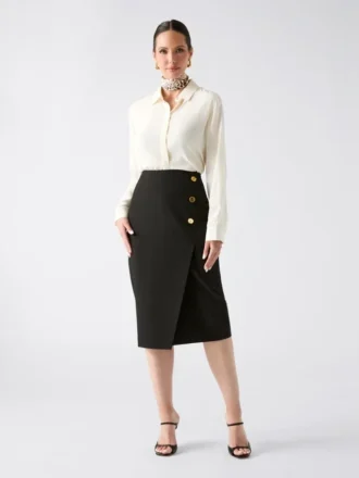 Midi-rok met Dalia-knopen