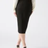 Midi-rok met Dalia-knopen Midi-rok met Dalia-knopen