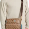 Milano Quattro G Crossbodytas met dubbele rits