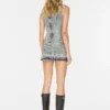 Mini-denimjurk met distressed-look Mini-denimjurk met distressed-look