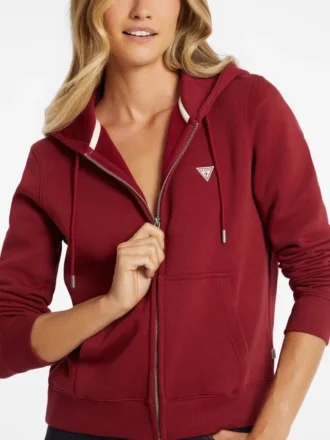 Mini-patch sweatshirt met rits