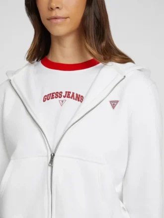 Mini-patch sweatshirt met rits