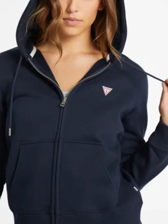 Mini-patch sweatshirt met rits