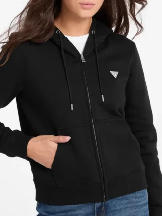 Mini-patch sweatshirt met rits