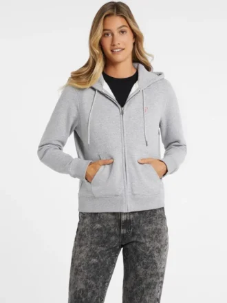 Mini-patch sweatshirt met rits
