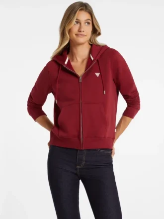 Mini-patch sweatshirt met rits