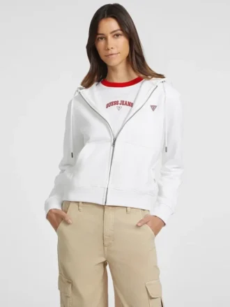 Mini-patch sweatshirt met rits