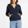 Mini-patch sweatshirt met rits