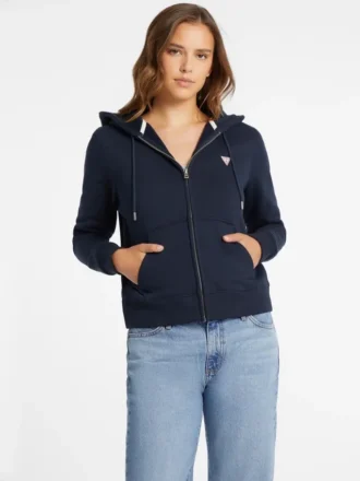 Mini-patch sweatshirt met rits