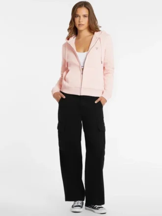 Mini-patch sweatshirt met rits